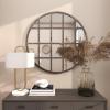 imageCosmoLiving by Cosmopolitan Metal Room Wall Mirror Entryway Mirror with Grid Frame Wall Mounted Mirror 36quot x 1quot x 36quot BlackBlack