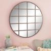 imageCosmoLiving by Cosmopolitan Metal Room Wall Mirror Entryway Mirror with Grid Frame Wall Mounted Mirror 36quot x 1quot x 36quot BlackBlack