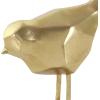 imageCosmoLiving by Cosmopolitan Polystone Bird Decorative Sculpture Home Decor Statues with Origami Accents Set of 2 Accent Figurines 7quot 8quotH GoldGold