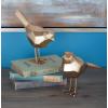 imageCosmoLiving by Cosmopolitan Polystone Bird Decorative Sculpture Home Decor Statues with Origami Accents Set of 2 Accent Figurines 7quot 8quotH GoldGold