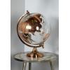 imageDeco 79 Aluminum Globe with Tiered Base 7quot x 6quot x 11quot CopperGold