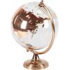 imageDeco 79 Aluminum Globe with Tiered Base 7quot x 6quot x 11quot CopperGold