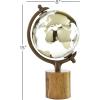 imageDeco 79 Aluminum Globe with Tiered Base 7quot x 6quot x 11quot CopperGold