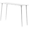 imageDeco 79 Aluminum Metal Console Table 50quot x 15quot x 31quot SilverSilver