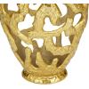 imageDeco 79 Aluminum Metal Decorative Vase Centerpiece Vase with Cut Out Designs Vase for Home Decoration 9quot x 5quot x 20quot BlackGold