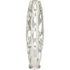 imageDeco 79 Aluminum Metal Decorative Vase Centerpiece Vase with Cut Out Designs Vase for Home Decoration 9quot x 5quot x 20quot BlackSilver