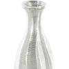 imageDeco 79 Aluminum Metal Decorative Vase Centerpiece Vases with Wavy Accents and Textured Ridges Set of 2 Flower Vases for Home Decoration 20quot 16quot H GoldSilver