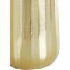 imageDeco 79 Aluminum Metal Decorative Vase Centerpiece Vases with Wavy Accents and Textured Ridges Set of 2 Flower Vases for Home Decoration 20quot 16quot H GoldGold