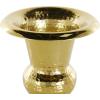 imageDeco 79 Aluminum Metal Decorative Vase Goblet Inspired Hammered Centerpiece Vase Flower Vase for Home Decoration 9quot x 9quot x 13quot SilverGold