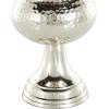 imageDeco 79 Aluminum Metal Decorative Vase Goblet Inspired Hammered Centerpiece Vase Flower Vase for Home Decoration 9quot x 9quot x 13quot SilverSilver
