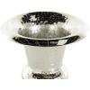 imageDeco 79 Aluminum Metal Decorative Vase Goblet Inspired Hammered Centerpiece Vase Flower Vase for Home Decoration 9quot x 9quot x 13quot SilverSilver