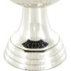 imageDeco 79 Aluminum Metal Decorative Vase Goblet Inspired Hammered Centerpiece Vase Flower Vase for Home Decoration 9quot x 9quot x 13quot SilverSilver