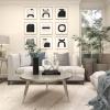 imageDeco 79 Aluminum Metal Floral Living Room Coffee Table Engraved Table with Tripod Legs Center Table 35quot x 35quot x 16quot Silver