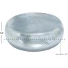 imageDeco 79 Aluminum Metal Living Room Coffee Table Drum Shaped Table with Hammered Design Center Table 30quot x 30quot x 14quot SilverSilver