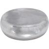 imageDeco 79 Aluminum Metal Living Room Coffee Table Drum Shaped Table with Hammered Design Center Table 30quot x 30quot x 14quot SilverSilver