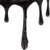 imageDeco 79 Aluminum Metal Living Room Coffee Table Melting Drip Table with Black Glass Top Center Table 36quot x 36quot x 16quot SilverBlack