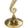 imageDeco 79 Aluminum Metal Sea Horse Side End Accent Table Pedestal End Table with Tray Top Side Table 14quot x 14quot x 27quot SilverGold