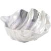 imageDeco 79 Aluminum Metal Shell Decorative Decorative Bowl Shell Decorative Container Decorative Keepsake Box 17quot x 11quot x 7quot SilverSilver