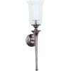 imageDeco 79 Aluminum Metal Single Candle Wall Sconce with Glass Holder 8quot x 8quot x 30quot GoldBlack