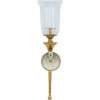 imageDeco 79 Aluminum Metal Single Candle Wall Sconce with Glass Holder 8quot x 8quot x 30quot GoldGold