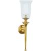 imageDeco 79 Aluminum Metal Single Candle Wall Sconce with Glass Holder 8quot x 8quot x 30quot GoldGold