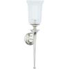 imageDeco 79 Aluminum Metal Single Candle Wall Sconce with Glass Holder 8quot x 8quot x 30quot GoldSilver