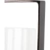 imageDeco 79 Aluminum Metal Wall Sconce Single Candle 6quot x 7quot x 23quot BlackBlack
