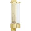 imageDeco 79 Aluminum Metal Wall Sconce Single Candle 6quot x 7quot x 23quot BlackGold