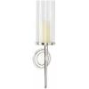 imageDeco 79 Aluminum Metal Wall Sconce Single Candle 6quot x 7quot x 23quot BlackSilver