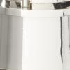 imageDeco 79 Brass Metal Decorative Candle Lantern with Handle 4quot x 4quot x 11quot Silver