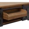 imageDeco 79 Brown Wood Industrial Coffee Table 17quot x 47quot x 24quot