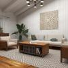 imageDeco 79 Brown Wood Industrial Coffee Table 17quot x 47quot x 24quot