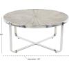 imageDeco 79 Coffee Table BrownSilverBlack