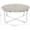 imageDeco 79 Coffee Table BrownSilverBlack