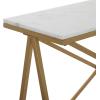 imageDeco 79 Contemporary Metal Rectangle Console Table 47quot x 14quot x 31quot WhiteWhite