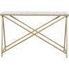 imageDeco 79 Contemporary Metal Rectangle Console Table 47quot x 14quot x 31quot WhiteWhite