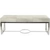 imageDeco 79 Contemporary Stainless Steel Bench CONVENIENTLY SIZED Gray