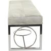 imageDeco 79 Contemporary Stainless Steel Bench CONVENIENTLY SIZED Gray