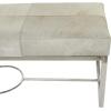 imageDeco 79 Contemporary Stainless Steel Bench CONVENIENTLY SIZED Gray
