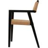 imageDeco 79 Contemporary Wood Accent Dining Chair Large Size Dark Brown