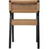 imageDeco 79 Contemporary Wood Accent Dining Chair Large Size Dark Brown