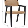 imageDeco 79 Contemporary Wood Accent Dining Chair Large Size Dark Brown