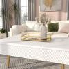 imageDeco 79 CosmoLiving by Cosmopolitan Metal Mirrored Tray with Acrylic Handles 22quot x 12quot x 5quot Gold