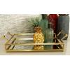 imageDeco 79 CosmoLiving by Cosmopolitan Metal Mirrored Tray with Acrylic Handles 22quot x 12quot x 5quot Gold