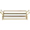 imageDeco 79 CosmoLiving by Cosmopolitan Metal Mirrored Tray with Acrylic Handles 22quot x 12quot x 5quot Gold