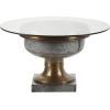 imageDeco 79 Couch Living Reception Room Cocktail Tea Farmhouse Tempered Glass Coffee Table 30quot L x 30quot W x 19quot H Grey