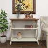 imageDeco 79 Farmhouse Wood Console Table or Living Room Entry Way Hallway 38quot x 15quot x 32quot WhiteBrown