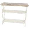 imageDeco 79 Farmhouse Wood Console Table or Living Room Entry Way Hallway 38quot x 15quot x 32quot WhiteBrown