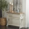 imageDeco 79 Farmhouse Wood Console Table or Living Room Entry Way Hallway 38quot x 15quot x 32quot WhiteBrown