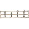 imageDeco 79 Farmhouse Wood Solid Wall Hook 26quot x 3quot x 7quot Brown